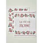 Bella Maison Rose Pamuklu Baskılı Kurulama Bezi 2'li Krem (40x50 Cm) Krem
