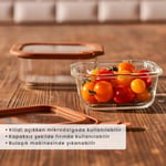 Bella Maison Sandy Cam Saklama Kabı Karamel (800 Cc)