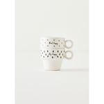 Bella Maison Simple Seramik Espresso 2'li Kahve Fincanı Seti (105 Cc) Çok Renkli