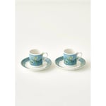 Bella Maison Van Gogh Almond Blossom 2'li Kahve Fincanı Seti Turkuaz (90 Cc) Mavi