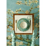 Bella Maison Van Gogh Almond Blossom Porselen Çorba Kasesi Turkuaz (16 Cm) Mavi
