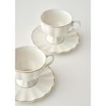 Bella Maison Victoria New Bone 2'li Kahve Fincanı Seti Gold (110 Cc) Gold