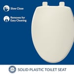 Bemis 7300SLEC 346 klozet kapağı yavaş kapanır ve kolay temizlenir, bisküvi/keten için 1 paket uzatılmış