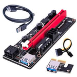 Benedict PCI-E Riser 009S 16X Extender PCI-E Riser USB 3.0 grafik kartı, kablo adaptör kartı/PCI-E Riser 009S 16X Extender PCI-E Riser USB 3.0 grafik kart kablosu adaptör kartı