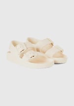 Benetton Erkek Çocuk Beyaz Logo Detaylı Çift Bantlı Ayarlanabilir Kemerli Sandalet