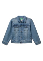 Benetton Erkek Çocuk Denim Denim Ceket