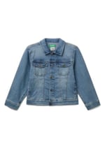 Benetton Erkek Çocuk Denim Denim Ceket