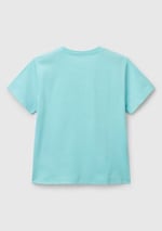 Benetton Erkek Çocuk Ekru Grafik Baskılı T-Shirt
