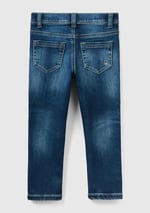 Benetton Erkek Çocuk Koyu Denim Denim Pantolon