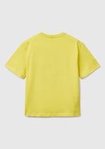 Benetton Erkek Çocuk Lacivert Slogan Baskılı T-Shirt