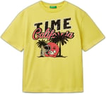 Benetton Erkek Çocuk Lacivert Slogan Baskılı T-Shirt