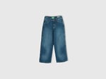 Benetton Erkek Çocuk Lacivert Tek Kargo Cepli Denim Pantolon