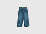 Benetton Erkek Çocuk Lacivert Tek Kargo Cepli Denim Pantolon