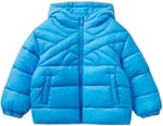 Benetton Erkek Çocuk Mavi Logo İşlemeli Mont