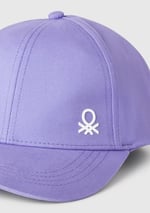Benetton Erkek Çocuk Mor Logo İşlemeli Arkası Ayarlanabilir Kep Şapka