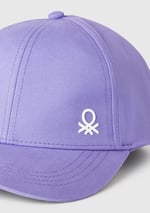 Benetton Erkek Çocuk Mor Logo İşlemeli Arkası Ayarlanabilir Kep Şapka