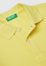 Benetton Erkek Çocuk Sarı Logolu Pike Polo T-Shirt