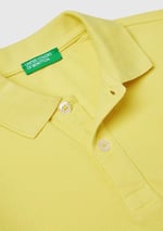 Benetton Erkek Çocuk Sarı Logolu Pike Polo T-Shirt