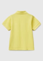 Benetton Erkek Çocuk Sarı Logolu Pike Polo T-Shirt