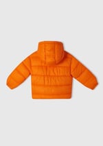 Benetton Erkek Çocuk Turuncu Logo İşlemeli Mont