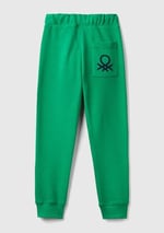 Benetton Erkek Çocuk Yeşil Arka Cebi Logolu Eşofman Altı