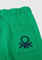 Benetton Erkek Çocuk Yeşil Arka Cebi Logolu Eşofman Altı