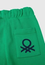 Benetton Erkek Çocuk Yeşil Arka Cebi Logolu Eşofman Altı
