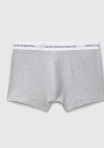 Benetton Erkek Gri Melanj Boxer