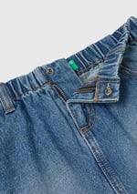 Benetton Kız Çocuk Denim Denim Mini Etek
