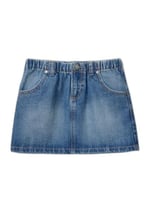 Benetton Kız Çocuk Denim Denim Mini Etek
