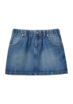 Benetton Kız Çocuk Denim Denim Mini Etek