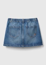 Benetton Kız Çocuk Denim Denim Mini Etek