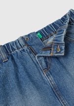 Benetton Kız Çocuk Denim Denim Mini Etek