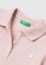 Benetton Kız Çocuk Pembe Logolu Pike Polo T-Shirt - Seçenekler: 2 Yıl, 5 Yıl, 4 Yıl