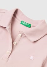 Benetton Kız Çocuk Pembe Logolu Pike Polo T-Shirt - Seçenekler: 2 Yıl, 5 Yıl, 4 Yıl