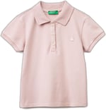 Benetton Kız Çocuk Pembe Logolu Pike Polo T-Shirt - Seçenekler: 2 Yıl, 5 Yıl, 4 Yıl