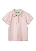 Benetton Kız Çocuk Pembe Logolu Pike Polo T-Shirt - Seçenekler: 2 Yıl, 5 Yıl, 4 Yıl