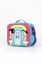 Benetton Kız Çocuk Pembe Pastel Gökkuşağı Beslenme Çantası