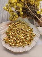 Benim Marifetlerim - Altın Delikli inci Boncuk 8 mm 10 gram