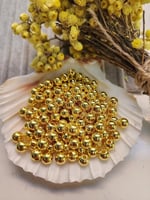Benim Marifetlerim - Altın Delikli inci Boncuk 8 mm 10 gram