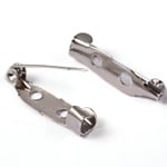 Benim Marifetlerim - Metal Gümüş Broş iğne 2.5 cm 25 Adet