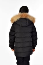 Benittokids Erkek Çocuk Natürel Kürklü Mont 51254 Siyah 10 YAŞ