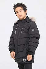 Benittokids Natural Kürklü Erkek Çocuk Kaban 51237 SİYAH 10 YAŞ