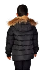 Benittokids Natürel Kürklü Erkek Çocuk Şişme Mont 51246 Lacivert 10 YAŞ