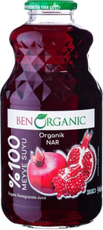 BenOrganic Nar Suyu 946 ml Cam Şişe