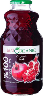 BenOrganic Nar Suyu 946 ml Cam Şişe
