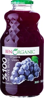 BenOrganic Üzüm Suyu 946 ml Cam Şişe