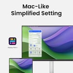 BenQ MacBook Pro/Air için MA320U 32 inç 4K 3840x2160 ekran, 90 W USB-C, Mac renk eşleştirme, Mac'te parlaklık ve ses kontrolü, ayarlanabilir ayak, P3 renk gamı.