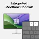 BenQ MacBook Pro/Air için MA320U 32 inç 4K 3840x2160 ekran, 90 W USB-C, Mac renk eşleştirme, Mac'te parlaklık ve ses kontrolü, ayarlanabilir ayak, P3 renk gamı.