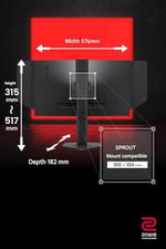 BenQ ZOWIE XL2566X+, 24.1